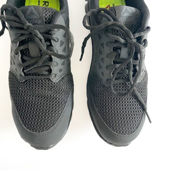 Reebok Men's Athletic Work Shoe Sz 6M Sublite Cushion Composite Toe Black RB4039 - Picture 5 of 16